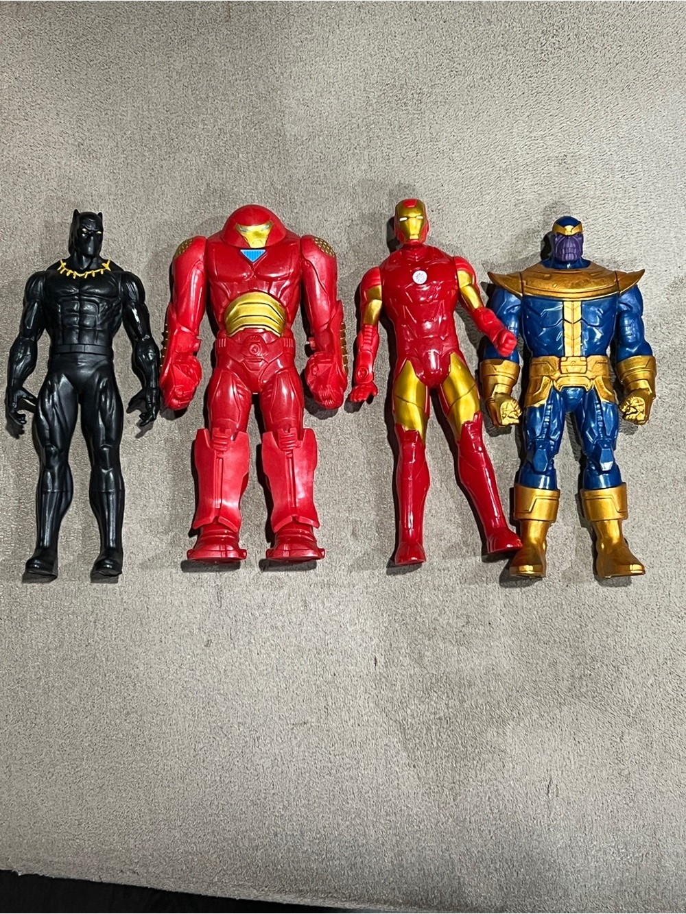 Marvel Avengers 6” Figures Lot - Iron Man, Thanos, Black Panther Hulk buster